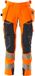 Mascot Accelerate Safe Pantalon met spijkerzakken 19031-711 - hi-vis Orange/Donker Marine - C52 - 82