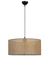 Elegante metalen kroonluchter met bamboe kap, diameter 45 cm, in hoogte verstelbaar, E27-fitting, goud/zwart/beige, perfect voor moderne woondecoratie en verlichting