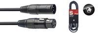 Stagg SDX5 DMX-kabel (5m, XLR-bus naar XLR-stekker, 3-polig)