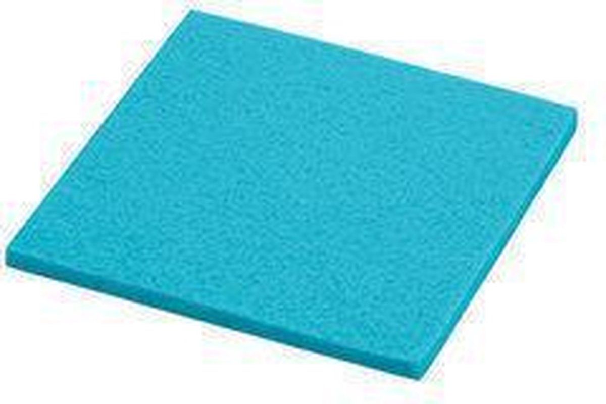 Daff Onderzetter - Vilt - Vierkant - 10 x 10 cm - Caribbean Blauw - 4250298344188
