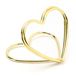 PartyDeco Naamkaart/plaatskaart houders - hartje - Bruiloft - 10x stuks - goud - 2,5 cm
