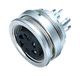 BINDER 09-0320-00-05 M16 Kabelconnector Vrouwelijk Soldeer IP40 60V 6A Zilver Nikkel Zink Duitsland