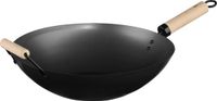 5Five Wokpan - Aluminium - Zwart - D35 x H16 cm