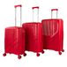 Luggage Lichte en robuuste bagageset met 360 graden draaibare wielen, inclusief V-set, Rood, Klassiek