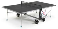 Table de ping-pong d'extérieur - 274 x 152,5 x 76 cm - Résistant aux intempéries - Pliable - Avec roues