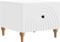 vidaXL Salontafel met lade Wit 49 x 50 x 40 cm Bewerkt hout