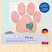 Pebaro NB2 nagelfoto creatieve set, knutselset, draadbeeld, draadspanafbeelding, string art, met voorgedrukt motief poot, hond, incl. spijkers, knutselen met hout, creatief cadeau-idee