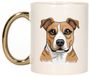 Bellatio Decorations Cadeau mok honden liefhebbers - Stafordshire Bull terrier - Cartoon - keramiek - 300 ml