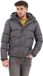 Superdry Everest Korte Gewatteerde Jas Met Capuchon Heren Charcoal XXXL