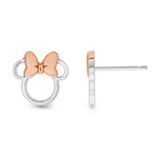 Minnie Mickey Mouse Minnie Maus Unisex Ear Stud - zilverkleurig - Standard