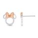 Minnie Mickey Mouse Minnie Maus Unisex Ear Stud - zilverkleurig - Standard