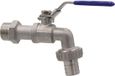 Merkloos Goodivery® - Waterkraan - Kogelkraan - Hoogwaardige kraan - Kraan voor buiten - Slangschroefverbinding- 3/4 Zoll - Zilver