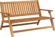 Acaciahout Banc de jardin relax Marron 122 x 78 x 73 cm