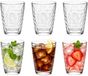 Cosy Moments Verres à boire Mirrors - 6x pièces - 330 ml - transparent - verre - verres à eau - tumblers