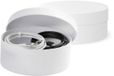 Merkloos / Sans marque Ronde witte hobby knutsel doos - 2x stuks - dozen van karton - 10.5 x 4.5 cm - Hoedendoos - cadeauverpakking - surprise materiaal