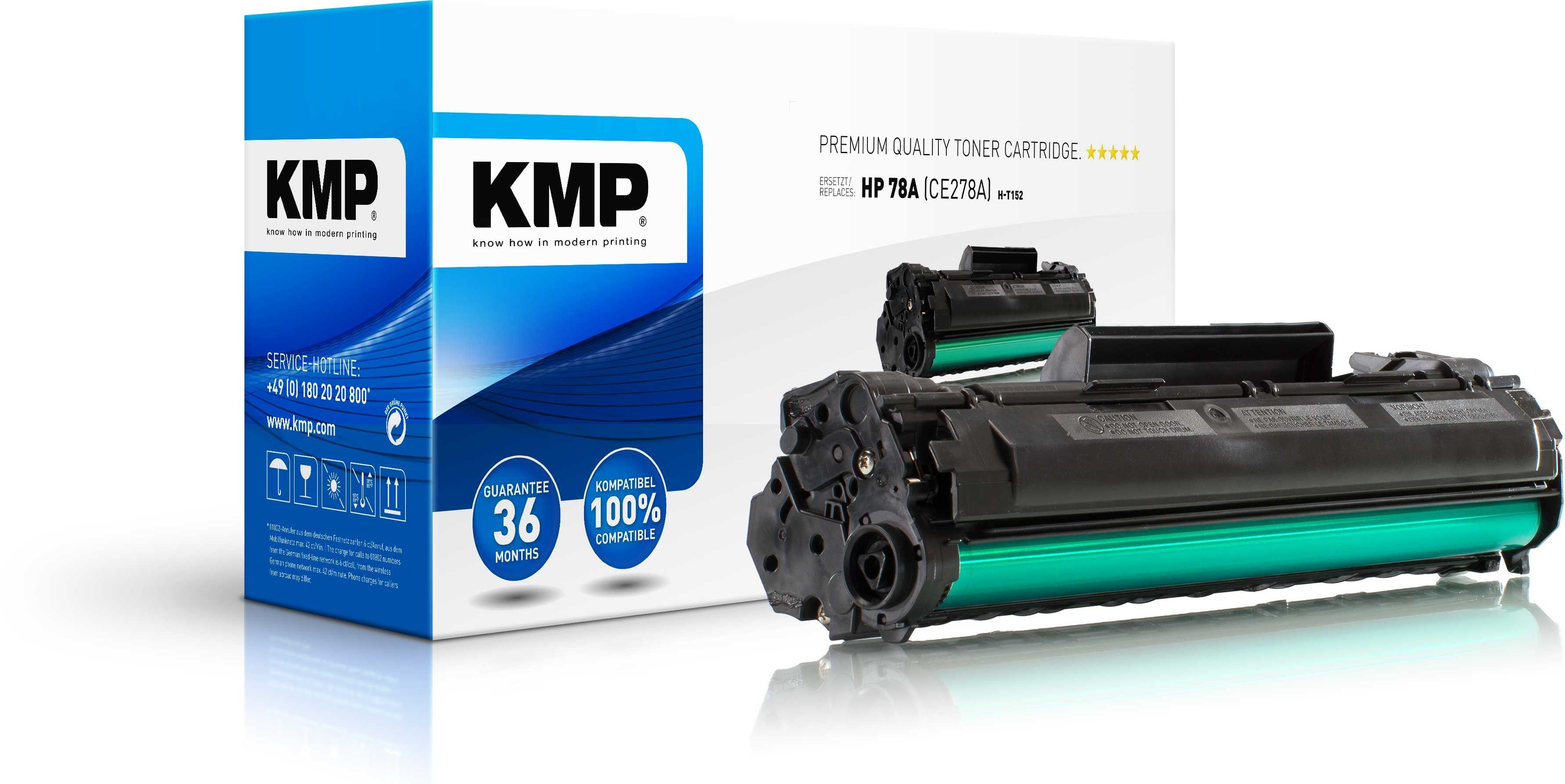 KMP H-T152 - Tonercartridge - Zwart - 1 stuk