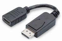 Digitus AK-340400-001-S - DisplayPort kabel - 0,15 m - Zwart