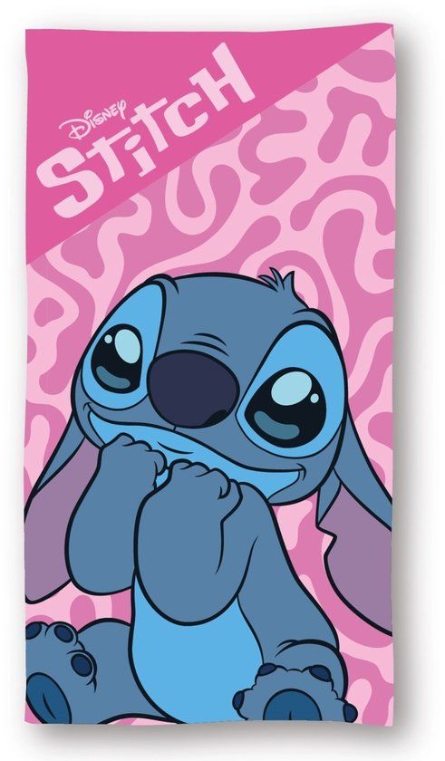 4KidsOnly Lilo & Stitch strandlaken Roze Polyester 70 x 140 cm