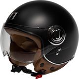 NOX Design Scooterhelm - Matzwart - Maat L