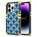 Vierkante Edge Vierkante Telefoonhoesje iPhone 14 Pro Max Zwart & Rood & Wit Regenbooggolf Goud Hoekkussen Beschermhoes voor iPhone 14 Pro Max