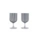OYOY Mizu Verre à vin 350 ml Gris (2 pièces)
