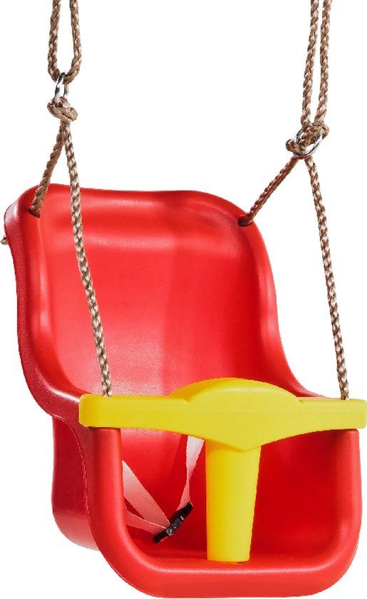 KBT Baby Schommelzitje Luxe - Rood/Geel
