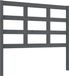 vidaXL Hoofdbord - 105,5x4x100 cm - Massief Grenenhout - Grijs