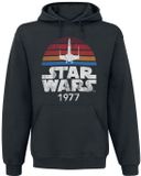 Star Wars 1977 Heren Trui met capuchon - zwart - 4XL