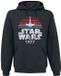 Star Wars 1977 Heren Trui met capuchon - zwart - 4XL