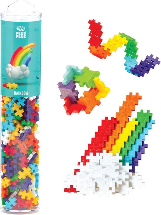 Plus-Plus Tube regenboog 240-delige bouwset