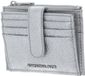 MANDARINA DUCK Leren kaarthoes Mellow Metal Card Case Silver