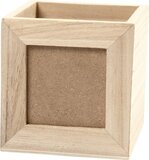 Creotime Pennenbakje Hout 10 cm - Blank - Creativ Company