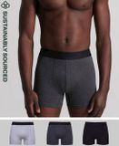 Superdry Onderbroek 3-Pack Heren - Zwart / Grijs - Maat S