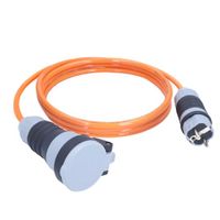 as - Schwabe SchukoUltra II Baustellen Panzerleitung H07BQ-F 3G1,5, 10 m, extrem robust, für Gewerbe / Außenbereich, orange, 62260