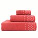 Briebe Lot De 3 Serviettes De Bain 100% Coton Éponge 450g Absorbants 3 Tailles Fuchsia Fuchsia