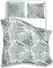 Milagro Satinede lakenset 160x200, met bloemenprint, mintgroen