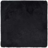 vidaXL Tapis à poils longs NAVARRA 200x200 cm Polyester Noir