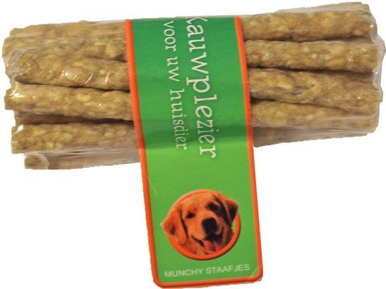 De Boon Snacks Munchy Honden Kauwstaafjes - Naturel - 20 stuks