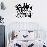 Stijlvol zwart decoratief metalen wandaccessoire, 55 x 43 cm | 100% metaal, 1,5 mm dikte | lichtgewicht (0,76 kg) | Perfect voor moderne woondecoratie
