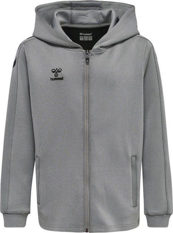 Hummel Core XK Poly Zip Sweater Kids - Grijs - Maat 152