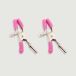 Nippelklammern mit verstellbarem Metallclip - Pink