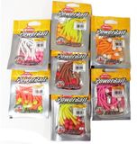 Berkley Powerbait Floating Mice Tails 8cm – Drijvend Forelaas met Powerbait Geur - Kleur : Glow
