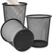 Ensemble de poubelles, 3 pièces, 12 litres, métal, convient pour chambre et salle de bain