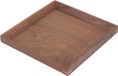 Merkloos ZenithVibe Rechthoekig houten dienblad in natuurlijke bruine kleur van 15 x 15 cm