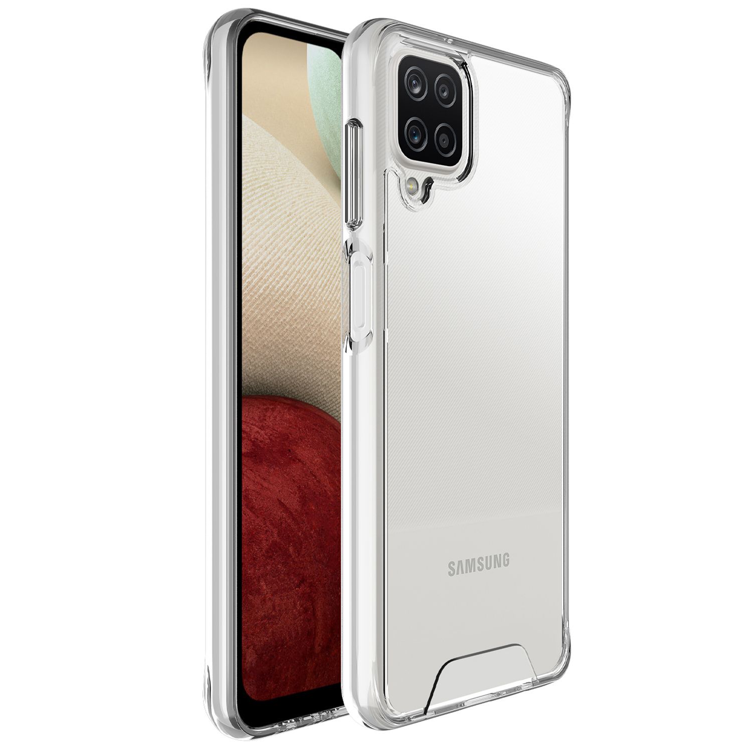 Accezz Impact Backcover voor de Samsung Galaxy A12 - Transparant
