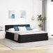 vidaXL Opbergbed met matras, zwart, 180 x 200 cm, kunstleer