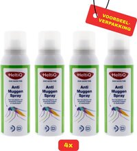 HeltiQ Anti-Muggenspray - 4 x 100ml - Voordeelverpakking!