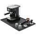 Romon 2-in-1 koffiezetapparaat, antislip siliconen mat voor espresso met kopje, waterdicht, 40 x 60 cm, zwart