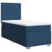 vidaXL Boxspringbed met matras, blauw, 90x200 cm, stof