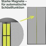 Shenzhen Haorui Industrial Technology Co., Ltd. Moustiquaire porte balcon 90x200cm - Noir